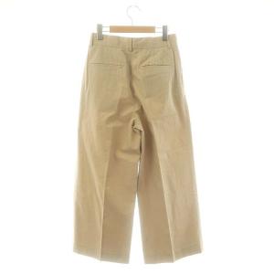 EVERYDAY I LIKE 23SS Cotton ワイドパンツ タック 34 ベージュ /DF OS