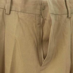 EVERYDAY I LIKE 23SS Cotton ワイドパンツ タック 34 ベージュ /DF OS