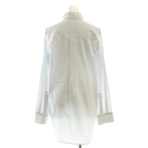 Deuxieme Classe 23SS NEW B.D シャツ 長袖 ストライプ F 白 ホワイト 青 ブルー 23050500703010