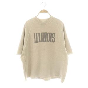 24SS ドゥーズィエムクラス取扱 ILLINOIS RAGLAN Tシャツ カットソー 五分袖 M グレージュ
