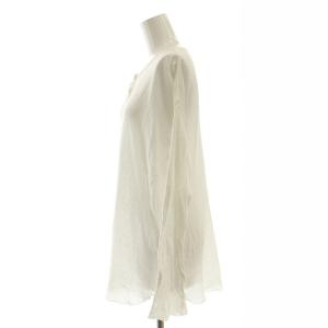 Deuxieme Classe ワッフルTシャツ カットソー 長袖 F 白 ホワイト /AT OS