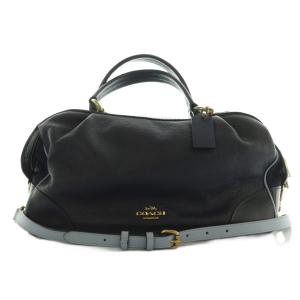 73720 2WAYハンドバッグ ショルダーバッグ バイカラー 紺 水色 /MI OS