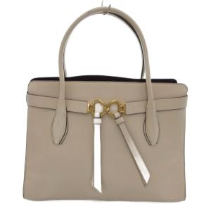 TOUJOURS LARGE サッチェル ハンドバッグ トート ショルダー 2WAY ベージュ /UO