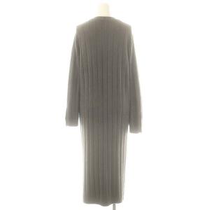 gelato pique 24AW ホットスムーズィーワイドリブワンピース ロング ルームウェア ナイトウェア F ダークグレー