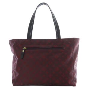 russet パレット トートバッグ ハンドバッグ モノグラム 総柄 ナイロン ボルドー /YO19 SH
