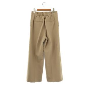BARNYARDSTORM ストレッチハイウエストセンタープレスワイドパンツ ジッパーフライ 1 ベージュ /DO OS