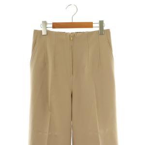 BARNYARDSTORM ストレッチハイウエストセンタープレスワイドパンツ ジッパーフライ 1 ベージュ /DO OS