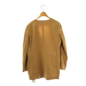 VERMEIL par iena リヨセルタイプライターノーカラージャケット 背抜き 38 ベージュ /DO OS SH