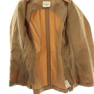 VERMEIL par iena リヨセルタイプライターノーカラージャケット 背抜き 38 ベージュ /DO OS SH