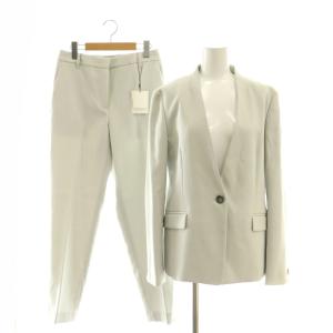 ポリレーヨンストレッチ スーツ セットアップ 上下 ジャケット パンツ XL グレー /AT OS SH