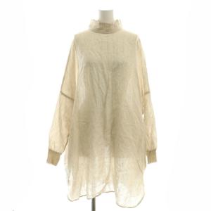 リネン2WAYロングシャツ F アイボリー /SS OS SH