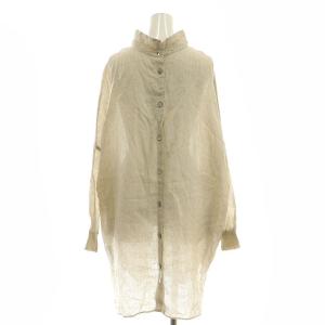 BEARDSLEY リネン2WAYロングシャツ F アイボリー /SS OS SH