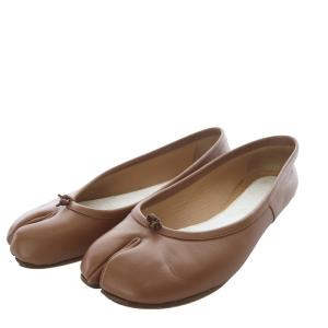 メゾンマルジェラ Tabi バレリーナ パンプス 36 ブラウン