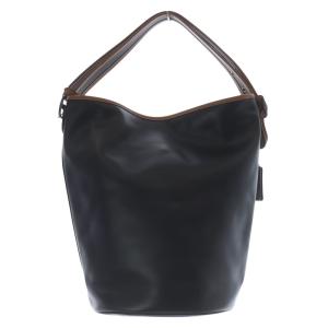 75周年 ダッフルサック ショルダーバッグ レザー 黒 ブラック /SR45