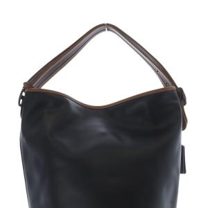 COACH 75周年 ダッフルサック ショルダーバッグ レザー 黒 ブラック /SR45