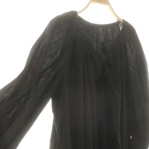 MARIHA 24SS NOBLE別注 ブロッサムのドレス ワンピース ギャザー 36 黒 /MI OS