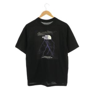 ショートスリーブTNFライトニングティーS/S Tシャツ カットソー 半袖 L 黒 ブラック /AT OS