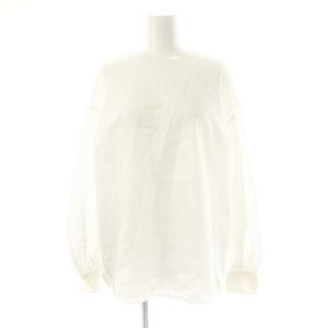 プルオーバー ブラウス シャツ 34 白 ホワイト /AQ OS