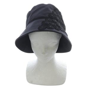 Kiana ハット 帽子 レース 切替 黒 ブラック /SR9