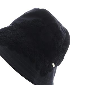 Athena New York Kiana ハット 帽子 レース 切替 黒 ブラック /SR9