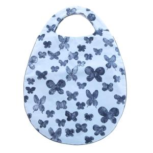 mina perhonen memoria エッグバッグ チョウチョプリント 紺系 /UO