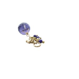 agete ピアスチャーム ラピスラズリ K10 ゴールド /YO3