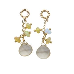 ピアスチャーム ストーン ゴールド色 /YO26