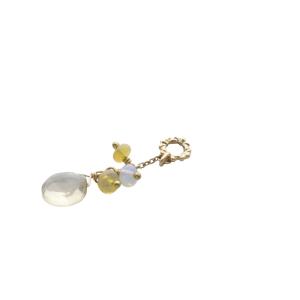 agete ピアスチャーム ストーン ゴールド色 /YO26