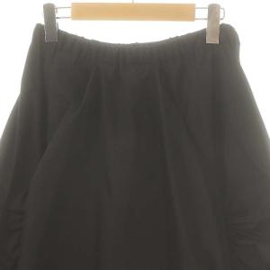 ENFOLD 23AW GATHER O SKIRT スカート フレア イージー 38 黒 /MI OS