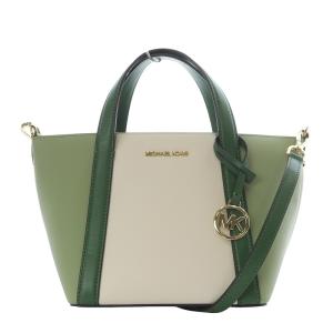 PRATT 2WAYバッグ ハンドバッグ ショルダーバッグ 斜め掛け グリーン ホワイト 35S4G3FM1