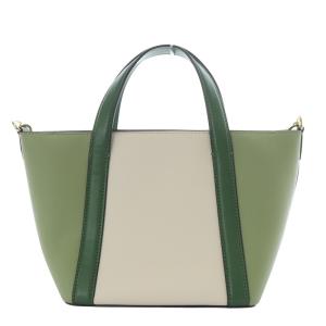 MICHAEL KORS PRATT 2WAYバッグ ハンドバッグ ショルダーバッグ 斜め掛け グリーン ホワイト 35S4G3FM1
