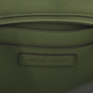 MICHAEL KORS PRATT 2WAYバッグ ハンドバッグ ショルダーバッグ 斜め掛け グリーン ホワイト 35S4G3FM1