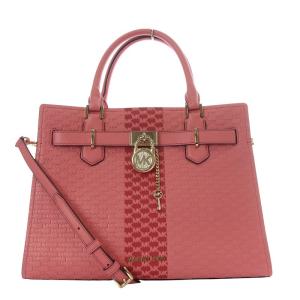 Hamilton サッチェル Medium 型押し 2WAYバッグ ハンドバッグ ショルダーバッグ 斜め掛け