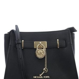 MICHAEL KORS HAMILTON クロスボディ ショルダーバッグ レザー 黒 ブラック 35H1GHMC8L /SR35