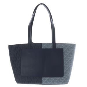 MICHAEL KORS JET SET TRAVEL ツートーン トートバッグ ショルダーバッグ バイカラー PVC ブルー ネイビー