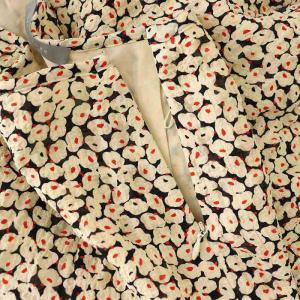 theory luxe 24SS DISTY FLORAL LOUISE スカート フレア 花柄 038 ベージュ 黒 赤 /MI