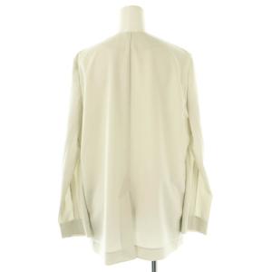 theory luxe 24SS SYCAMORE 2 WHITNEY ジャケット ノーカラー カラーレス 38 オフホワイト