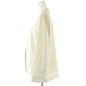 theory luxe 24SS SYCAMORE 2 WHITNEY ジャケット ノーカラー カラーレス 38 オフホワイト