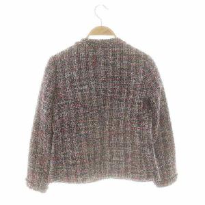 Theory BEVERLY TWEED FRINGE SLIM JKT ツイードジャケット 00 マルチカラー /DO