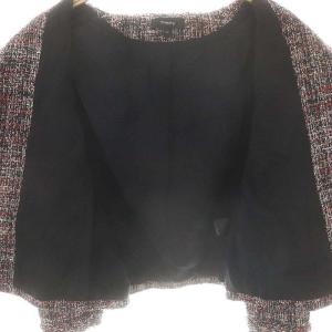 Theory BEVERLY TWEED FRINGE SLIM JKT ツイードジャケット 00 マルチカラー /DO