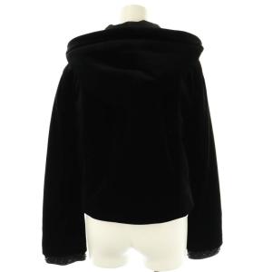 FOXEY NEW YORK 43162 Jacket Albertina 中綿ベロアジャケット 38 ブラック