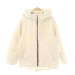 LEVENS キルティングブルゾン ジャケット ジップアップ 中綿 32 オフホワイト /HK OS