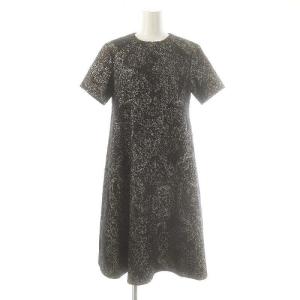 Applaudir 24AW GIOLICA エトワールツイード ドレス ワンピース 32 紺 シルバー色
