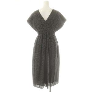 MARIHA 夏の光のドレス ドット柄 ワンピース 36 黒 白 /MI OS