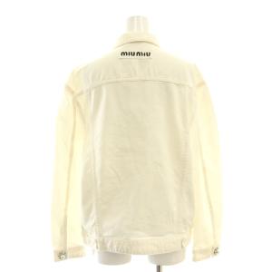 miumiu パールビジューボタン ジャケット 36 ホワイト
