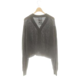 CHAOS ニットベルティカカーディガン Vネック F 茶 ブラウン /AT OS