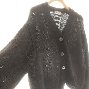 CHAOS ニットベルティカカーディガン Vネック F 茶 ブラウン /AT OS