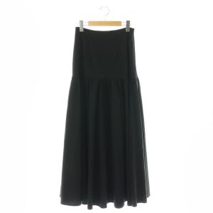 ローギャザースカート ロング 38 ブラック /HK OS