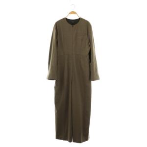 24AW ストレッチ WOOLオールインワン 38 ブラウン