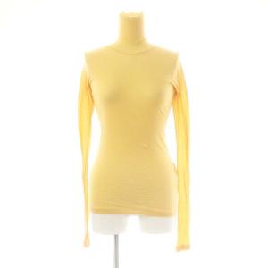 HIGH GAUGE SHEER RIB TURTLE NECK L/S TEE カットソー 0 黄色